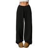 image:imageRoseSeek Womens Baggy Sweatpants Drawstring Waist Wide Leg Pants Athletic Running Track Sweat Pants JoggersBlack