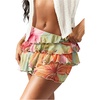 image:imageRoseSeek Womens Boho Tropical Floral Mini Skirts Bodycon Ruffle Layered Skirt Beach Vacation OutfitMulticolor