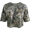 image:imageRoseSeek Womens Camo Crop Tee Tops Branch Print Short Sleeve Crew Neck Cropped TShirts Summer TopGreen