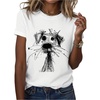 image:imageRoseSeek Womens Cartoon Graphic Tees Crew Neck Short Sleeve T Shirts Casual Summer TopsWhite