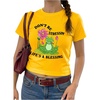image:imageRoseSeek Womens Cropped Letter Graphic T Shirt Crewneck Short Sleeve Slogan Tee StreetwearMustard Yellow