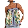 image:imageRoseSeek Womens Floral Tropical Boho Tank Tops Spaghetti Strap Summer Tops Beach Vacation Outfits CamisoleMulticolor