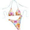image:imageRoseSeek Womens High Waisted Bikini Sets Floral Halter Triangle Two Piece Swimsuits Cheeky Bathing SuitMulticolor