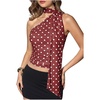 Burgundy Dots