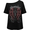 image:imageRoseSeek Womens Off The Shoulder Tops Gothic Graphic Tee Y2k Grunge Outfits Vintage Summer Going Out TopsGothic Black