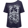 image:imageRoseSeek Womens Off The Shoulder Tops Gothic Graphic Tee Y2k Grunge Outfits Vintage Summer Going Out TopsRoyal Blue