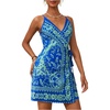 Floral Blue Green