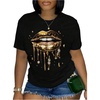image:imageRoseSeek Womens Vintage Graphic Tees Crew Neck Short Sleeve T Shirts Y2k Streetwear Summer TopsBlack