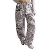 image:imageRoseSeek Womens Y2K Camo Maple Leaf Print Sweatpants Baggy Hip Pop Elastic Waist Long Pants StreetwearGrey Camo