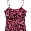 image:imageRoseSeek Womens Y2K Cheetah Leopard Beach Print Slim Fit Camisole Tank Tops Spaghetti Strap Summer Going Out TopsHot Pink