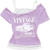 image:imageRoseSeek Womens Y2k Letter Graphic Tees Off The Shoulder Short Sleeve Summer T ShirtsLight Purple