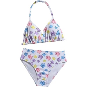 image:imageRoseSeek Girls 2 Piece Graphic Starfish Bathing Suit Halter Triangle Swimsuit Cute Beachwear Bikini SetsMulticolor White