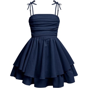 image:imageRoseSeek Girls Flowy Cami Dress Ruched Sleeveless Pink Layered Ruffle Kawaii Short Smocked Summer DressesRoyal Blue