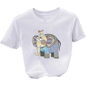 image:imageRoseSeek Womens Beaded Sequin Bowknot T Shirt Short Sleeve Crew Neck Embroidery Trendy Tee Y2k TopsPrint White