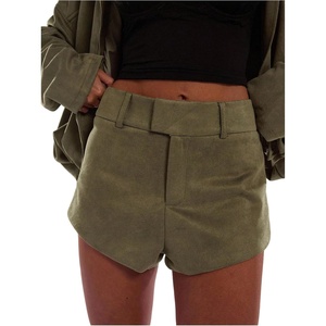 image:imageRoseSeek Womens Elegant Mini Shorts Dressy Casual Office Work Summer Shorts with PocketsArmy Green