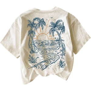 image:imageRoseSeek Womens Hawaiian Shirts Tropical Graphic Tees Crewneck Short Sleeve Vacation Summer T ShirtApricot