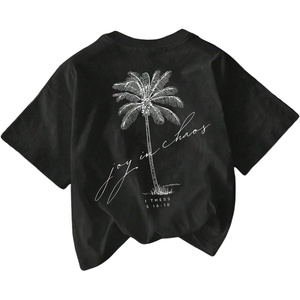 image:imageRoseSeek Womens Hawaiian Shirts Tropical Graphic Tees Crewneck Short Sleeve Vacation Summer T ShirtBlack Graphic