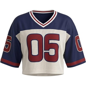 image:imageRoseSeek Womens Oversized Jersey Shirts Mesh Number Graphic Tees V Neck Streetwear Y2k Crop TopsRoyal Blue