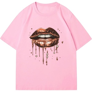 image:imageRoseSeek Womens Vintage Graphic Tees Crew Neck Short Sleeve T Shirts Y2k Streetwear Summer TopsPink