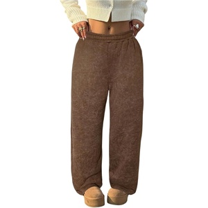 image:imageRoseSeek Womens Y2K Camo Maple Leaf Print Sweatpants Baggy Hip Pop Elastic Waist Long Pants StreetwearCoffee Brown