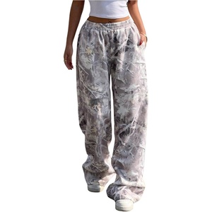 image:imageRoseSeek Womens Y2K Camo Maple Leaf Print Sweatpants Baggy Hip Pop Elastic Waist Long Pants StreetwearMulticolor