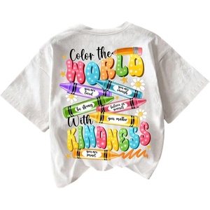 image:imageWomens Graphic Letter Tee Crew Neck Drop Shoulder Trendy Summer T Shirt Short Sleeve Vintage TopLetter White
