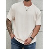 image:imageMens Big and Tall Shirts Textured Knit Tshirt Shirts Casual Summer Tops TrendyApricot