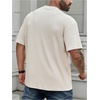 image:imageMens Big and Tall Shirts Textured Knit Tshirt Shirts Casual Summer Tops TrendyApricot