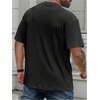 image:imageMens Big and Tall Shirts Textured Knit Tshirt Shirts Casual Summer Tops TrendyBlack