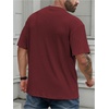 image:imageMens Big and Tall Shirts Textured Knit Tshirt Shirts Casual Summer Tops TrendyDark Red