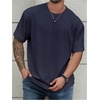 image:imageMens Big and Tall Shirts Textured Knit Tshirt Shirts Casual Summer Tops TrendyDeep Blue