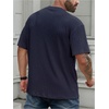 image:imageMens Big and Tall Shirts Textured Knit Tshirt Shirts Casual Summer Tops TrendyDeep Blue