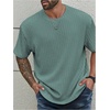 image:imageMens Big and Tall Shirts Textured Knit Tshirt Shirts Casual Summer Tops TrendyGreen