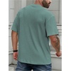 image:imageMens Big and Tall Shirts Textured Knit Tshirt Shirts Casual Summer Tops TrendyGreen