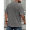 image:imageMens Big and Tall Shirts Textured Knit Tshirt Shirts Casual Summer Tops TrendyGrey