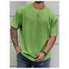 image:imageMens Big and Tall Shirts Textured Knit Tshirt Shirts Casual Summer Tops TrendyLight Green