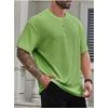 image:imageMens Big and Tall Shirts Textured Knit Tshirt Shirts Casual Summer Tops TrendyLight Green