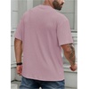 image:imageMens Big and Tall Shirts Textured Knit Tshirt Shirts Casual Summer Tops TrendyPink