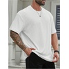 image:imageMens Big and Tall Shirts Textured Knit Tshirt Shirts Casual Summer Tops TrendyWhite