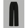 image:imageRoseSeek 2 Pack Girls Sweatpants Wide Leg Elastic Waist Pants with Pockets Baggy Joggers Track Pants TrendyBlack and White