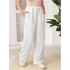 image:imageRoseSeek 2 Pack Girls Sweatpants Wide Leg Elastic Waist Pants with Pockets Baggy Joggers Track Pants TrendyBlack and White