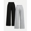 image:imageRoseSeek 2 Pack Girls Sweatpants Wide Leg Elastic Waist Pants with Pockets Baggy Joggers Track Pants TrendyMulticolor