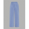 image:imageRoseSeek 2 Pack Girls Sweatpants Wide Leg Elastic Waist Pants with Pockets Baggy Joggers Track Pants TrendyMulticolor Blue