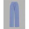 image:imageRoseSeek 2 Pack Girls Sweatpants Wide Leg Elastic Waist Pants with Pockets Baggy Joggers Track Pants TrendyMulticolor Blue