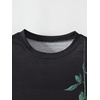 image:imageRoseSeek Boys 2 Piece Outfits Floral Print Short Sleeve Crewneck T Shirt and Shorts Set Summer OutfitsRed and Black