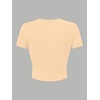 image:imageRoseSeek Floral Graphic Crop Tops for Girls Short Sleeve Slim fit Preppy Summer T Shirt Y2k Tops TrendyBowknot Apricot