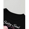image:imageRoseSeek Floral Graphic Crop Tops for Girls Short Sleeve Slim fit Preppy Summer T Shirt Y2k Tops TrendyBowknot Black