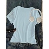 image:imageRoseSeek Floral Graphic Crop Tops for Girls Short Sleeve Slim fit Preppy Summer T Shirt Y2k Tops TrendyLight Blue
