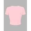 image:imageRoseSeek Floral Graphic Crop Tops for Girls Short Sleeve Slim fit Preppy Summer T Shirt Y2k Tops TrendyStarfish Pink