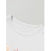 image:imageRoseSeek Floral Graphic Crop Tops for Girls Short Sleeve Slim fit Preppy Summer T Shirt Y2k Tops TrendyStarfish White